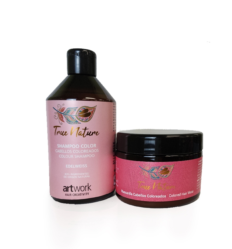 Dúo cabellos coloreados True Nature, 500 ml.