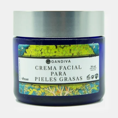 Crema facial para pieles mixtas y grasas, 50 ml.